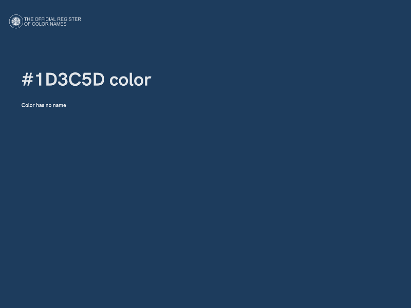 #1D3C5D color image