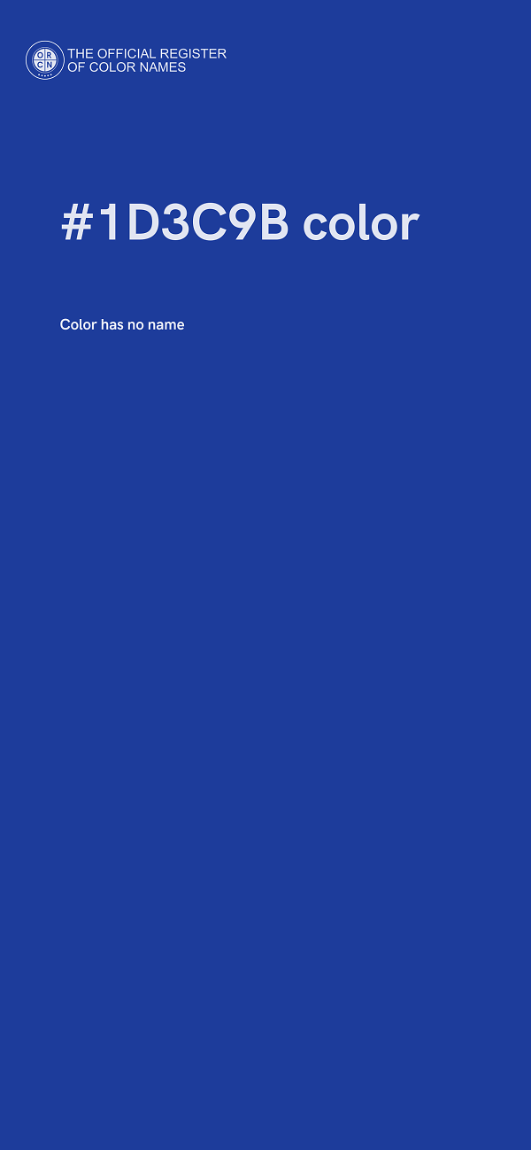 #1D3C9B color image