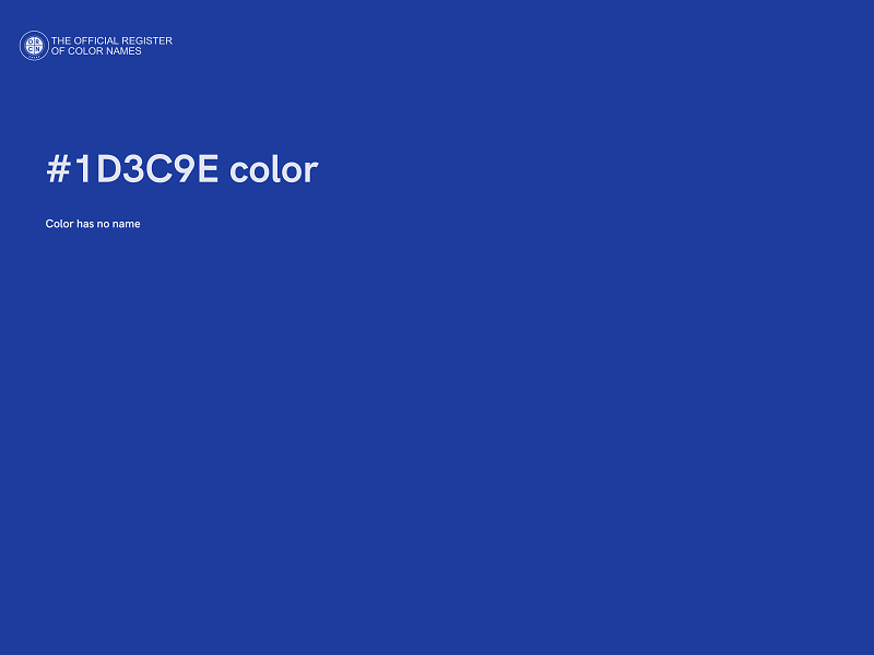 #1D3C9E color image