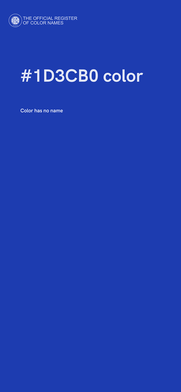 #1D3CB0 color image