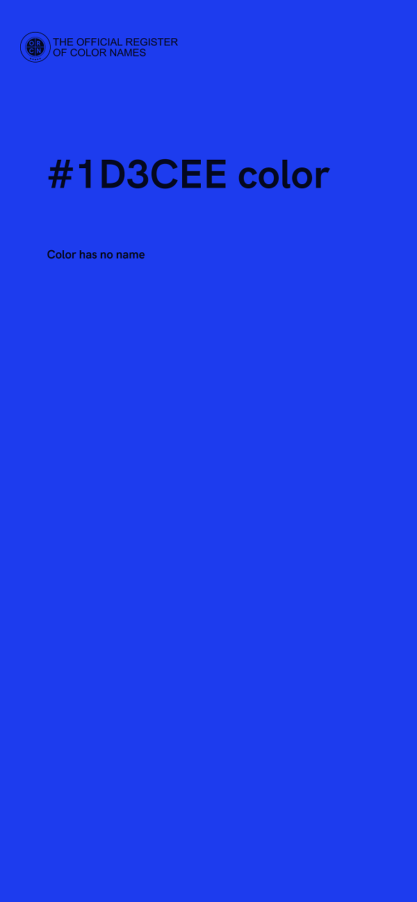 #1D3CEE color image