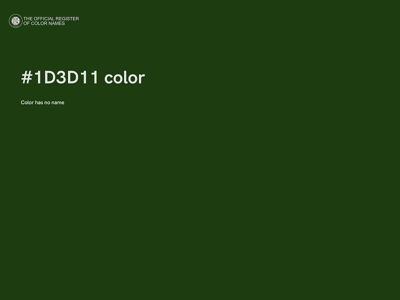 #1D3D11 color image