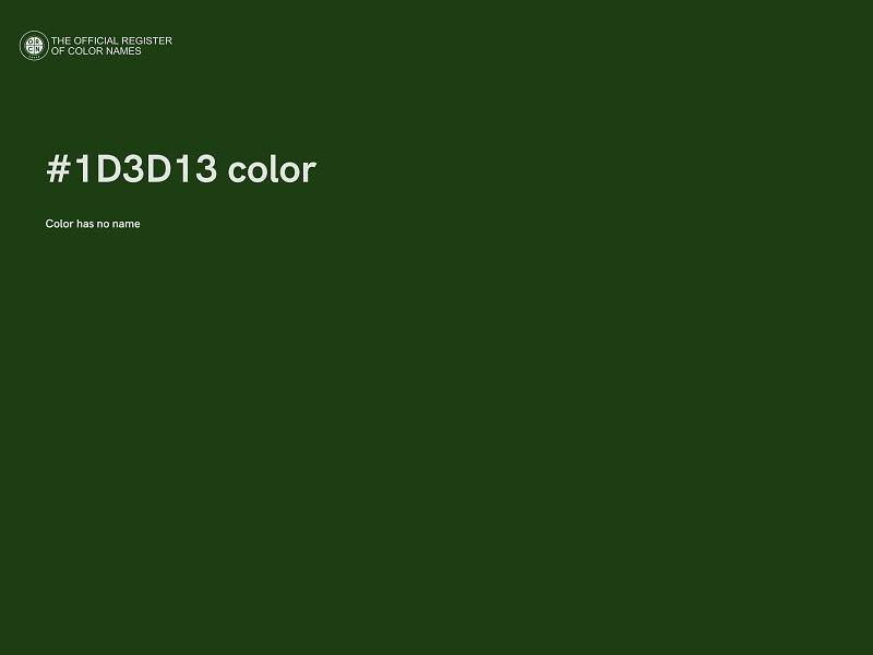 #1D3D13 color image
