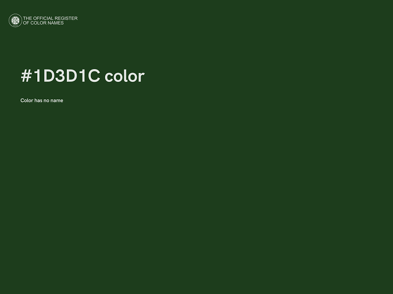 #1D3D1C color image