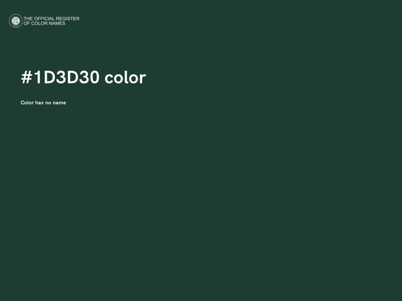 #1D3D30 color image