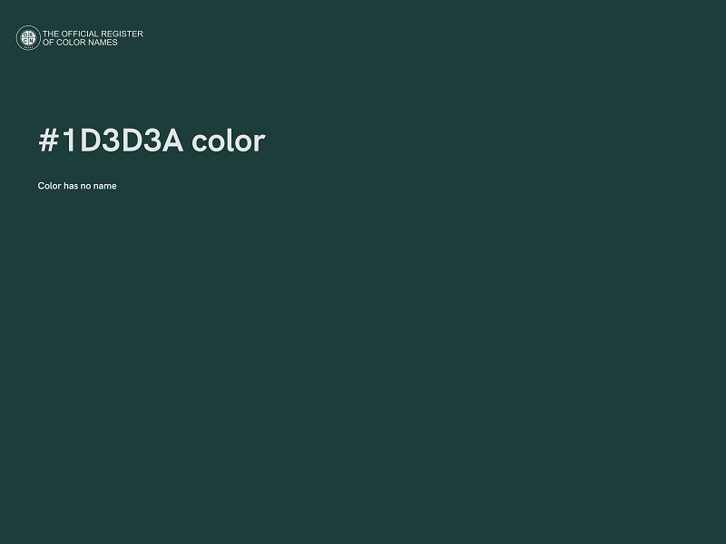 #1D3D3A color image