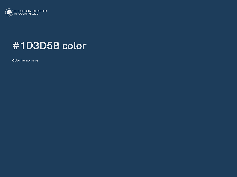 #1D3D5B color image