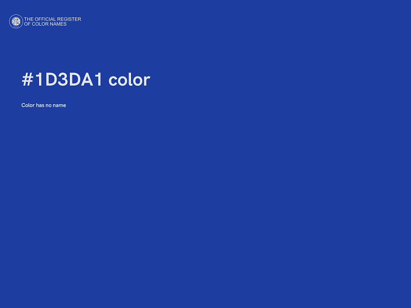 #1D3DA1 color image