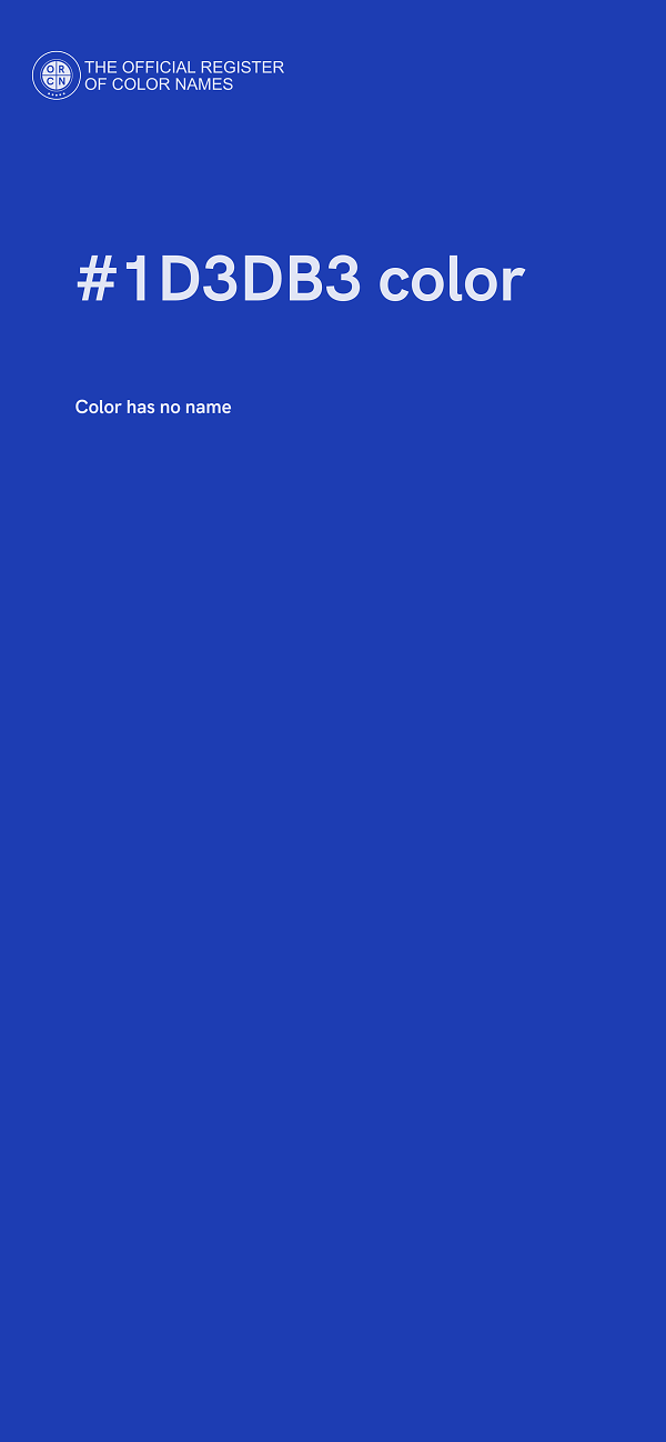 #1D3DB3 color image