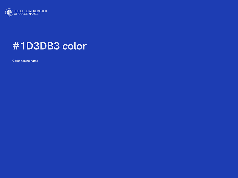 #1D3DB3 color image