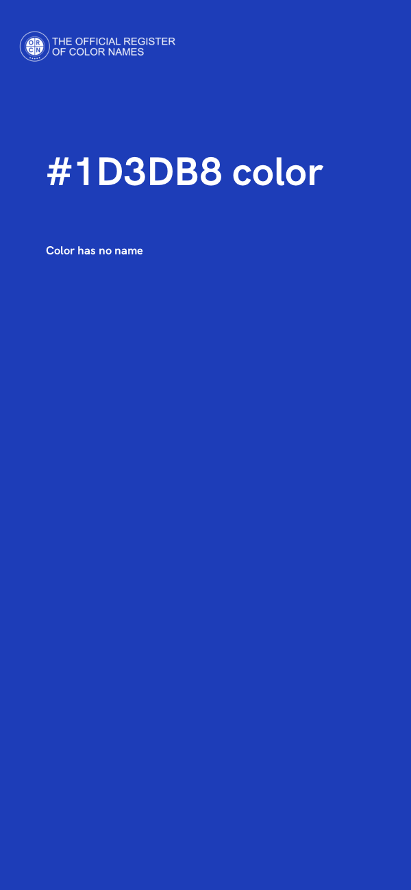 #1D3DB8 color image