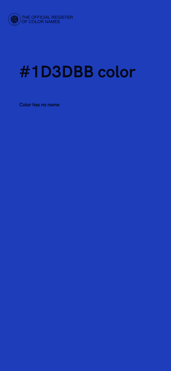 #1D3DBB color image