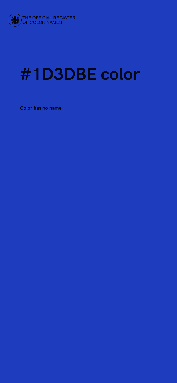 #1D3DBE color image
