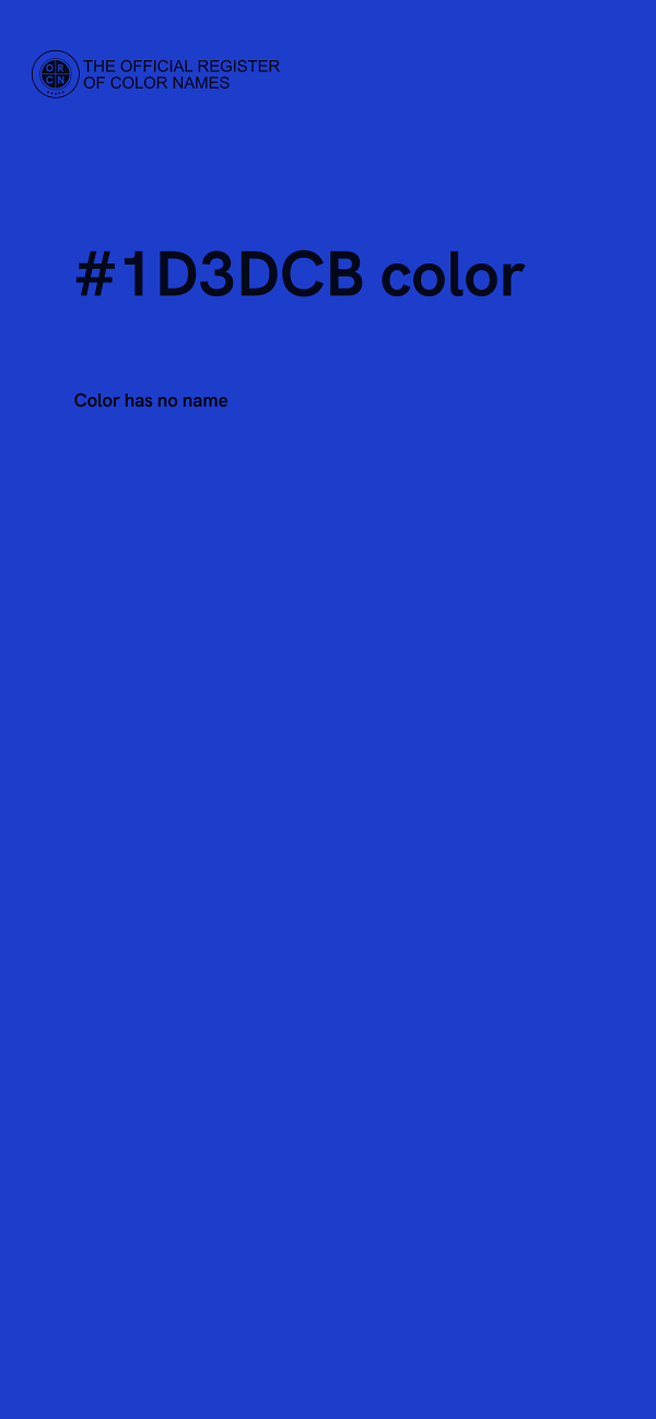 #1D3DCB color image
