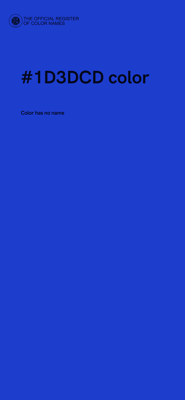 #1D3DCD color image