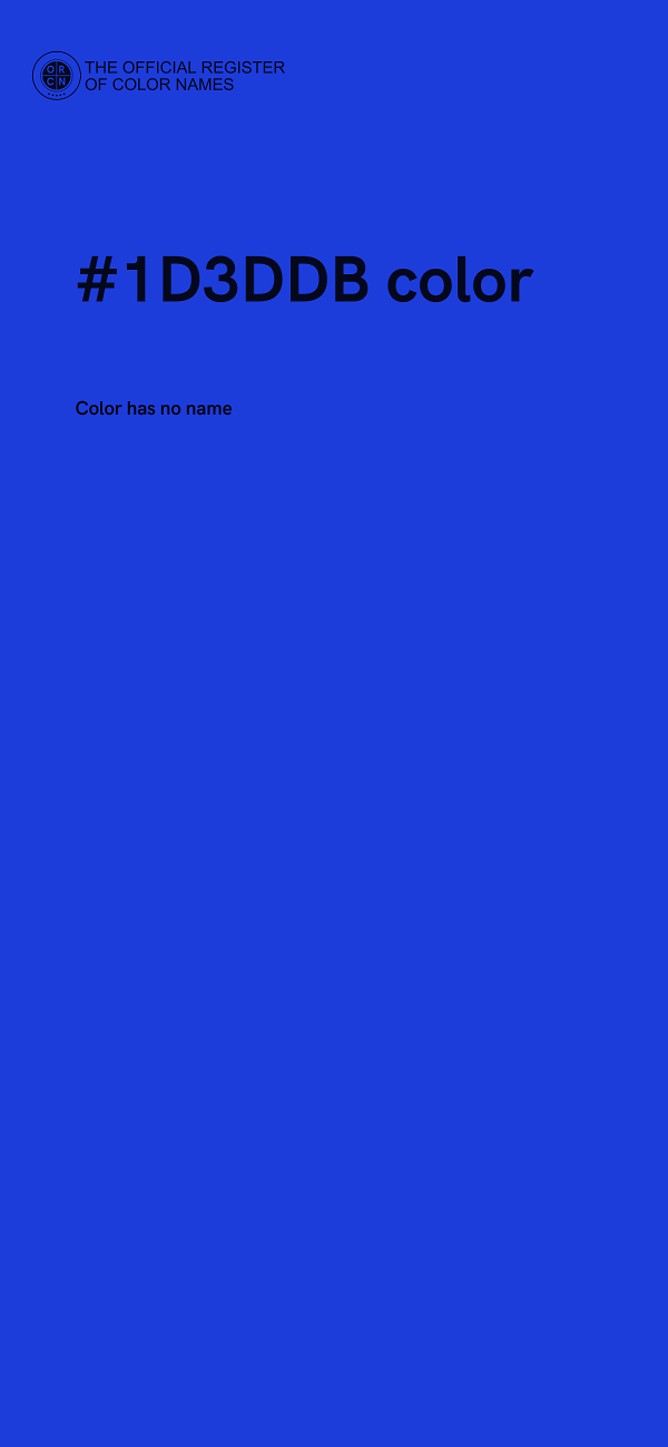 #1D3DDB color image