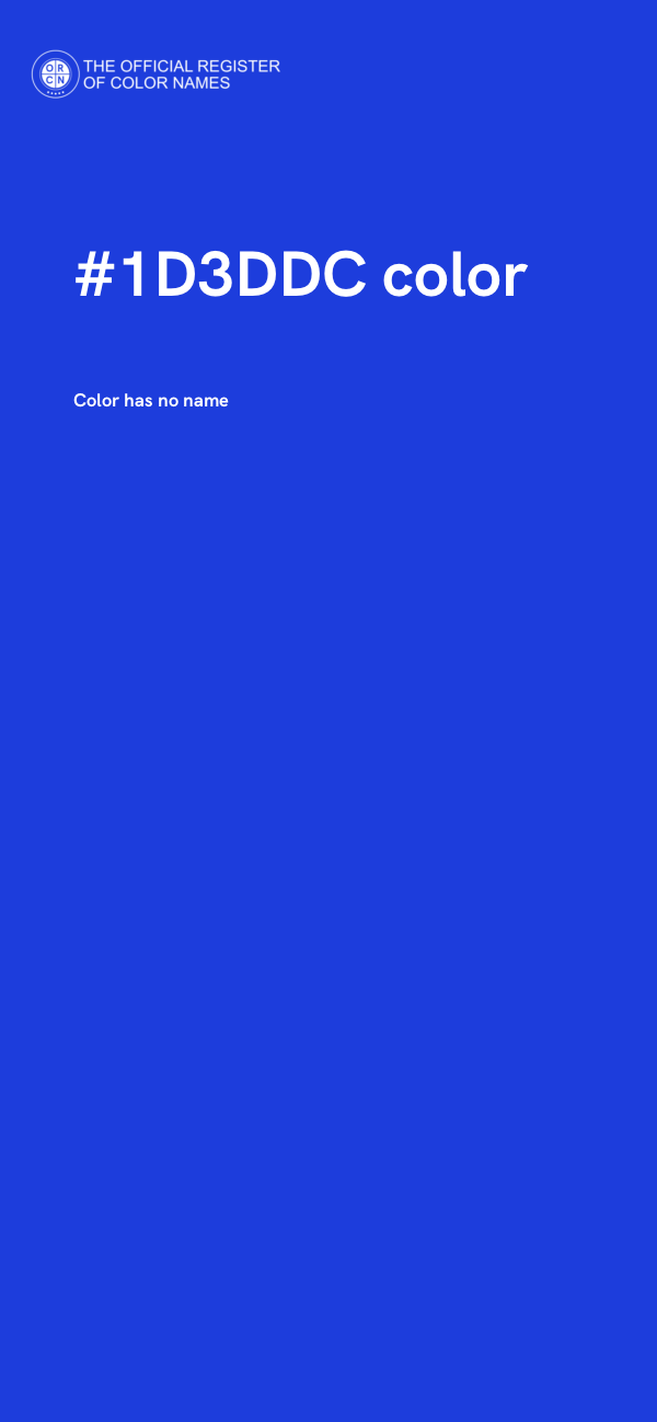 #1D3DDC color image