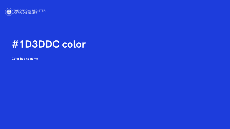 #1D3DDC color image
