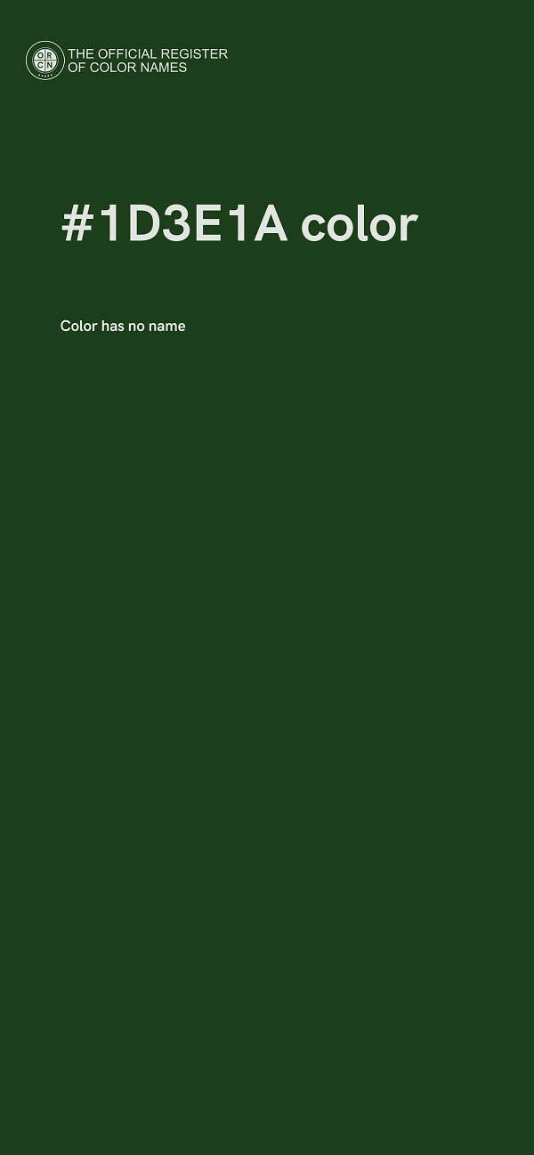 #1D3E1A color image
