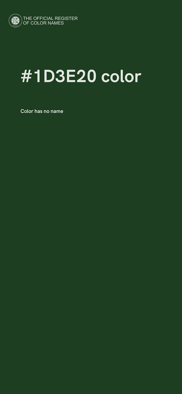 #1D3E20 color image