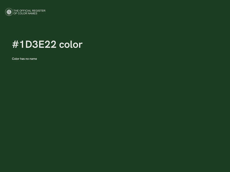 #1D3E22 color image