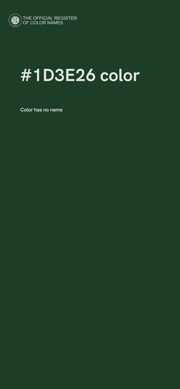 #1D3E26 color image