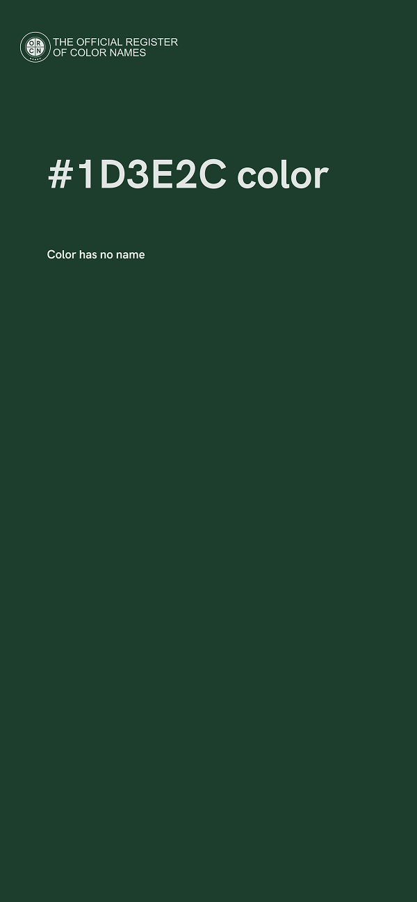 #1D3E2C color image