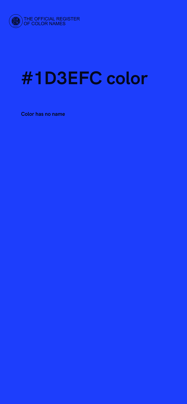 #1D3EFC color image
