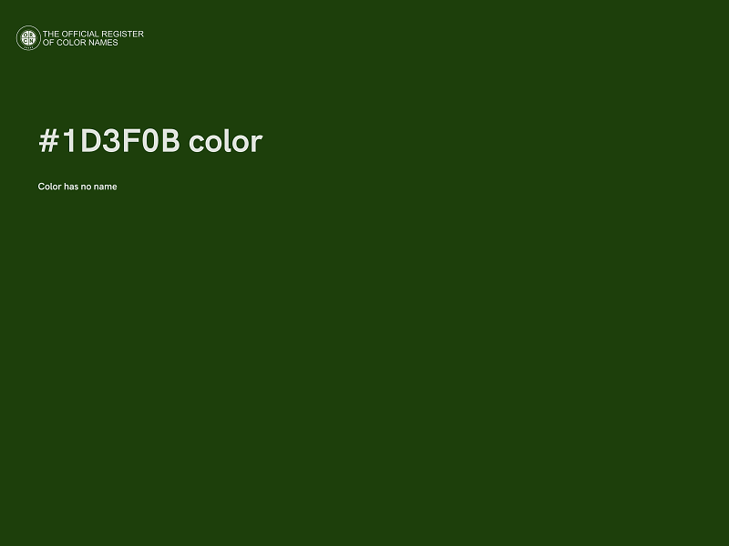 #1D3F0B color image