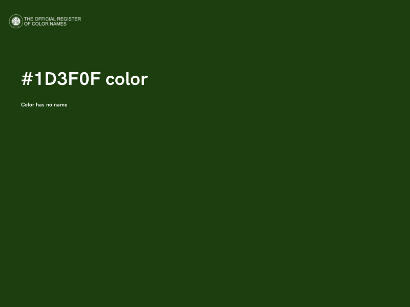 #1D3F0F color image