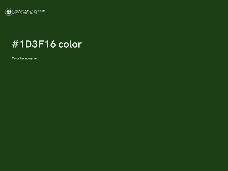 #1D3F16 color image