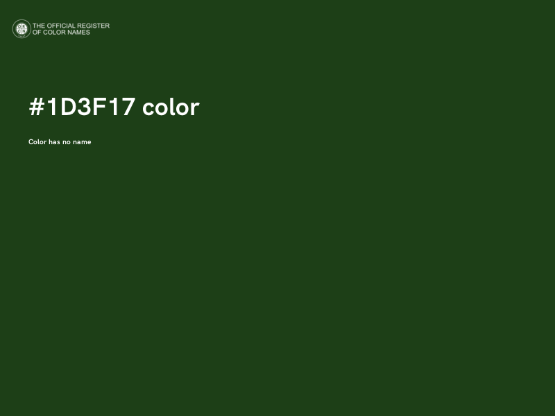#1D3F17 color image