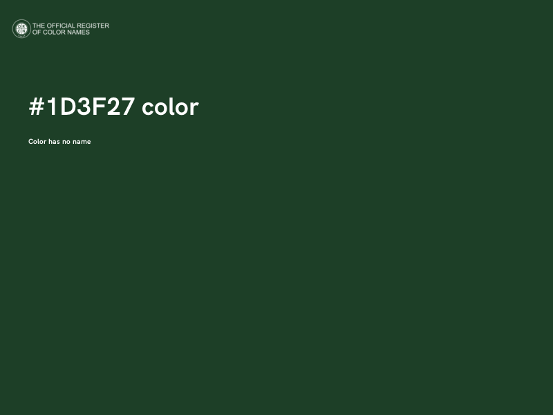 #1D3F27 color image