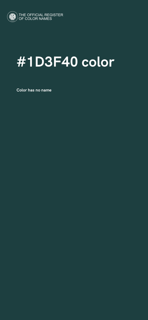 #1D3F40 color image