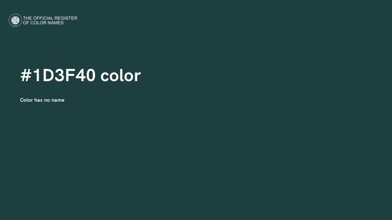 #1D3F40 color image