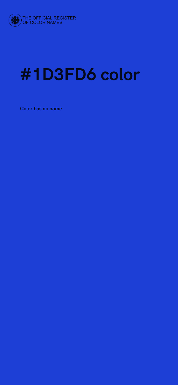 #1D3FD6 color image