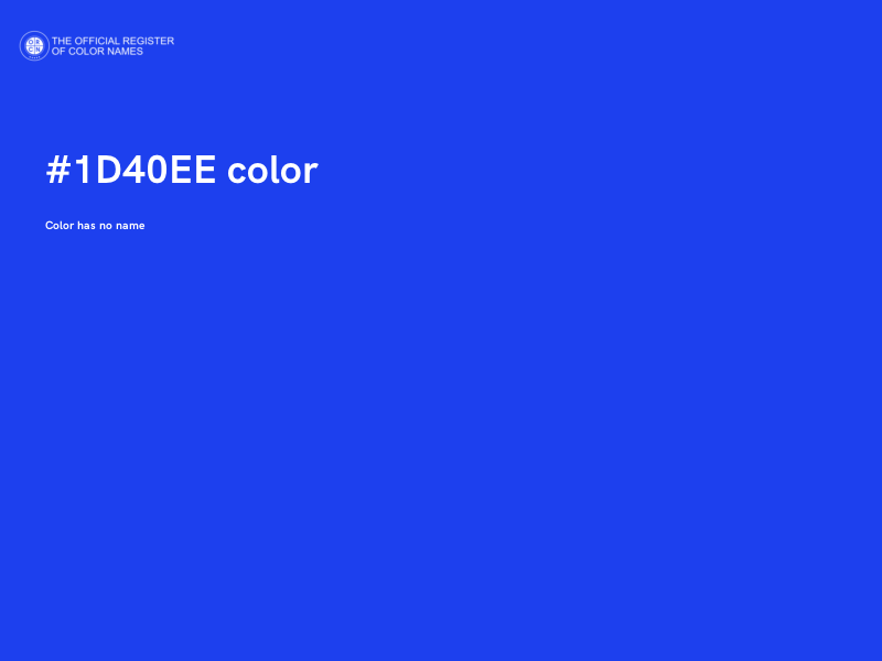#1D40EE color image