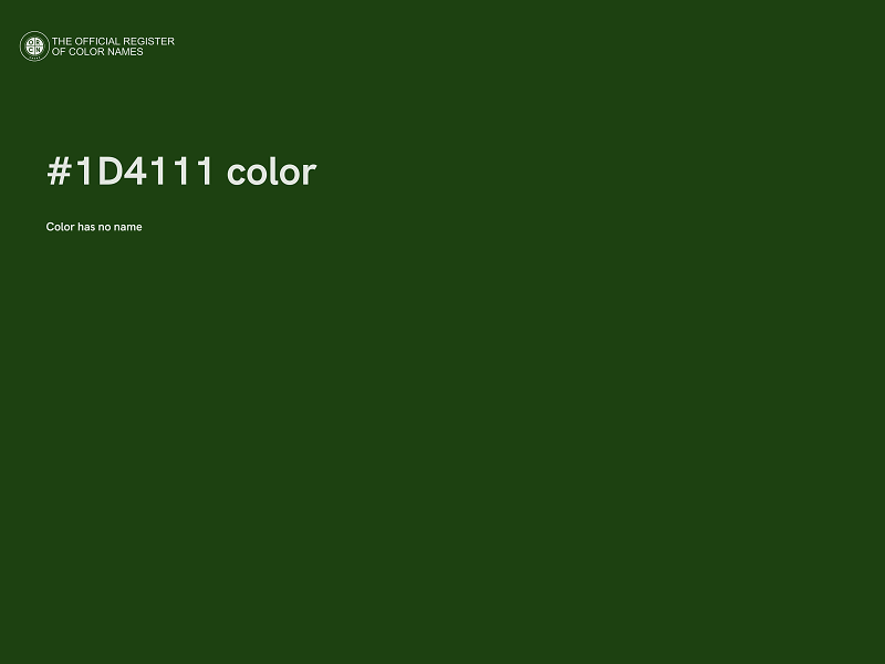 #1D4111 color image