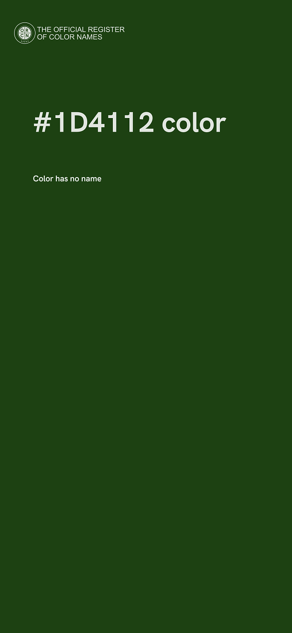 #1D4112 color image