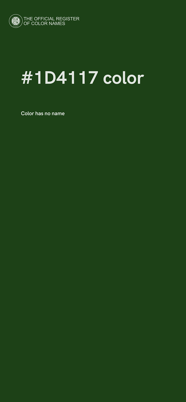 #1D4117 color image