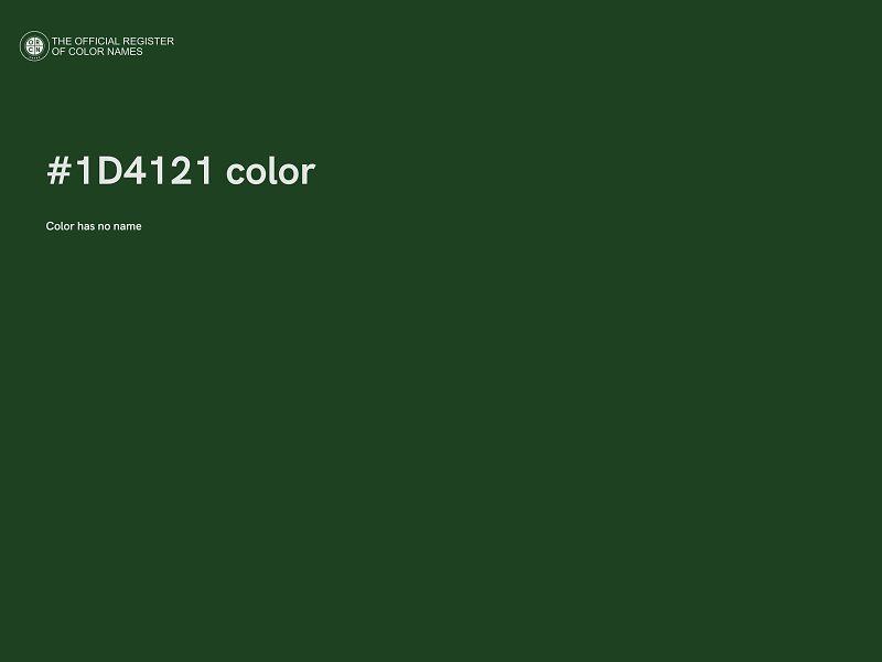 #1D4121 color image