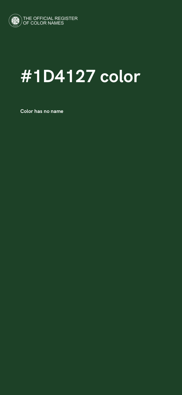 #1D4127 color image