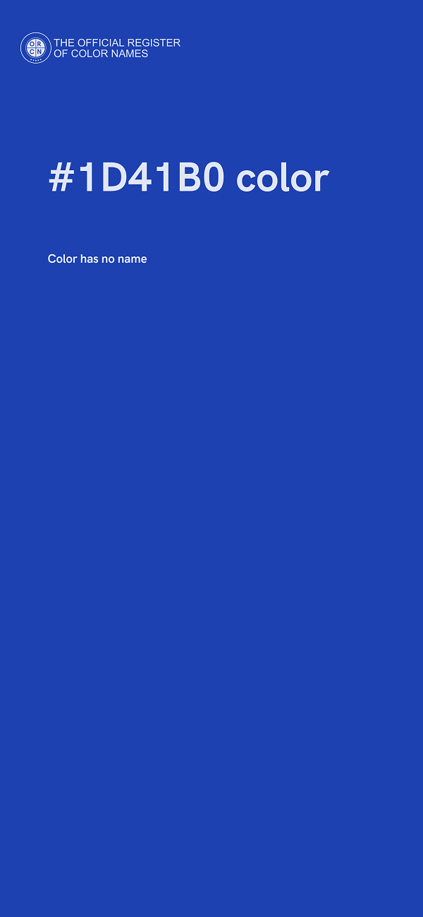 #1D41B0 color image