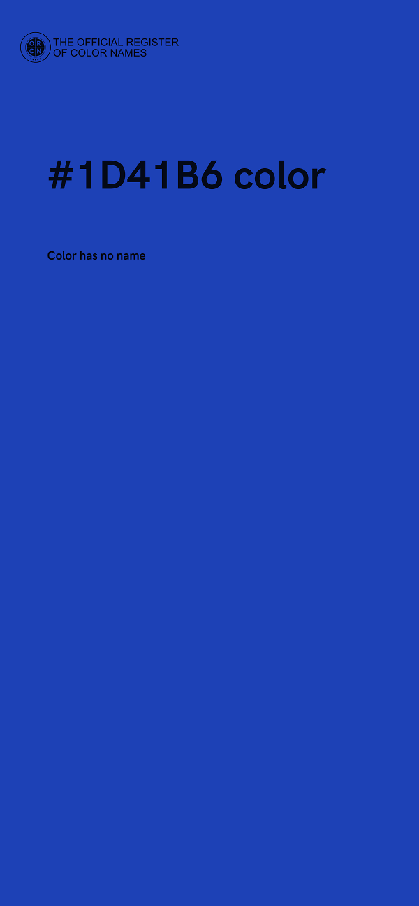 #1D41B6 color image