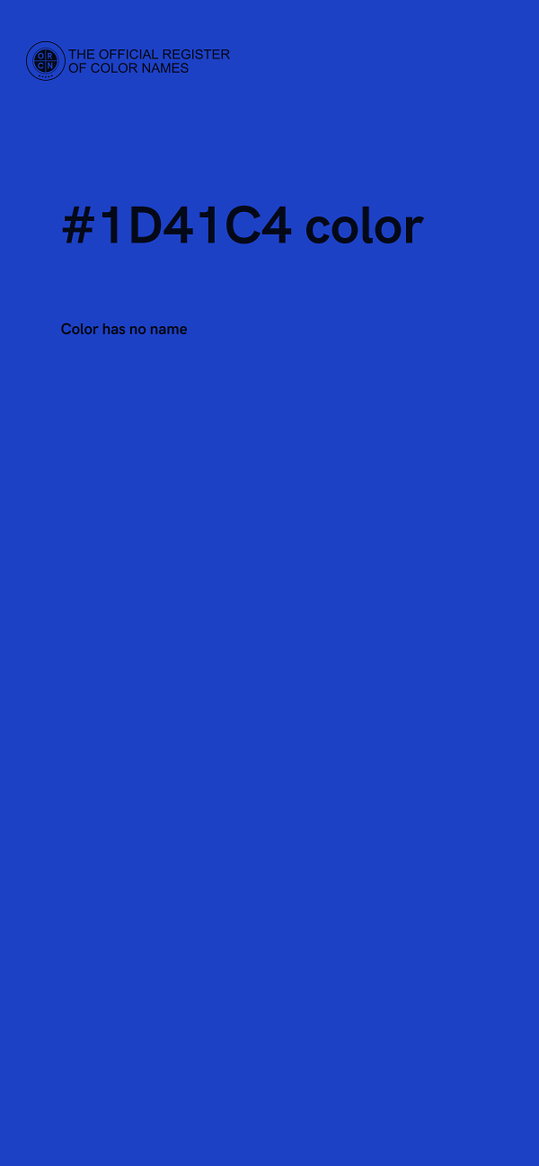 #1D41C4 color image