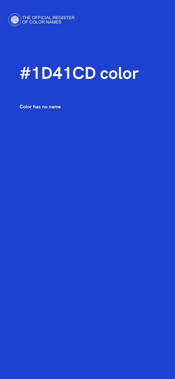 #1D41CD color image