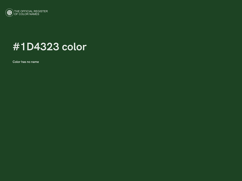 #1D4323 color image