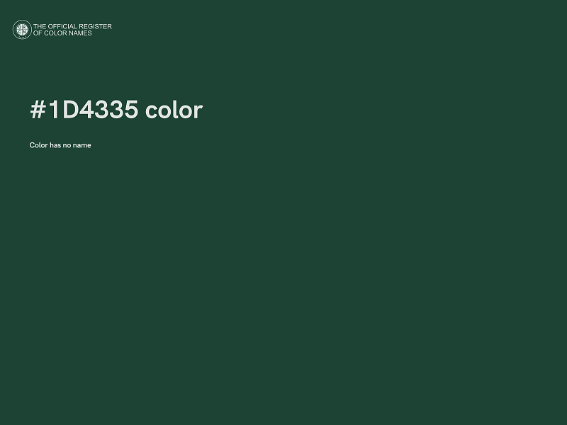 #1D4335 color image