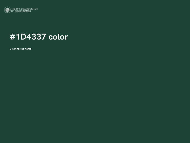 #1D4337 color image