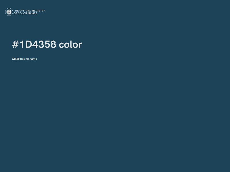 #1D4358 color image